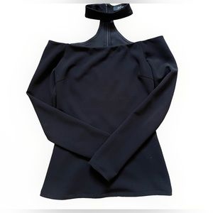 Off the shoulders top with attached neck piece